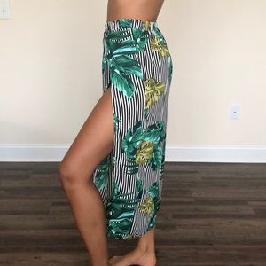 NWT Green Slit Pants